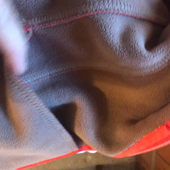 Cambridge Dry Goods red/ brown full zip fleece jacket womens large. - Picture 3 of 9